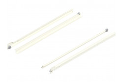 BLUM STANDARD fiókcsúszó, részleges kihúzás, 25 kg, NH=500 mm, bal / jobb fehér
230M5000 BLUM STANDARD fiókcsúszó, részleges kihúzás, 25 kg, NH=500 mm, bal / jobb fehér
230M5000
