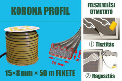 Szigetelő Korona profil 15x8mm fekete
F04065 Szigetelő Korona profil 15x8mm fekete
F04065