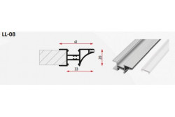 Lámpa Led Alu Párkány Profil LL-08 3m
K00471 Lámpa Led Alu Párkány Profil LL-08 3m
K00471